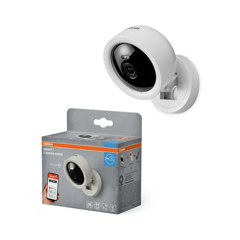 Cámara de vigilancia inteligente OSRAM Wifi SMART+, montaje en pared, color blanco