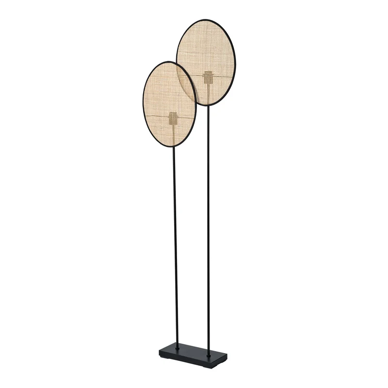 Lámpara de pie OSRAM DECOR Rattan Dandelion 2XE27 Marrón
