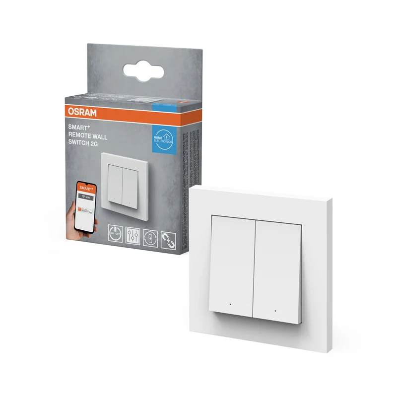 Interruptor de pared magnético inteligente OSRAM Wifi SMART+ de 2 botones