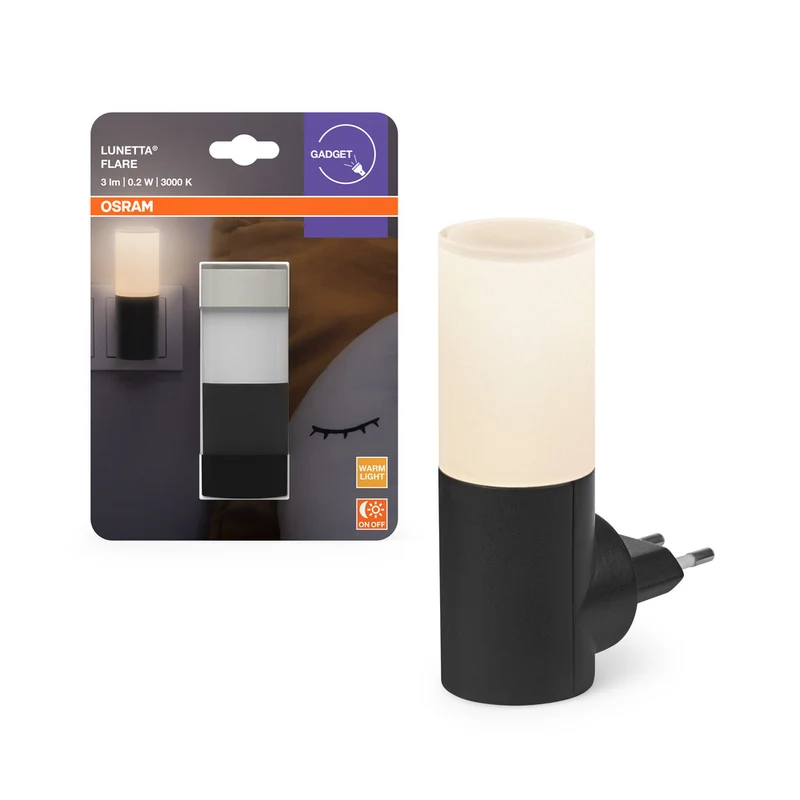 OSRAM LUNETTA FLARE Luz nocturna negra