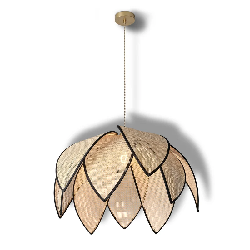 Lámpara colgante OSRAM DECOR Rattan Lotus E27 Marrón