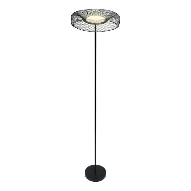 Lámpara de pie OSRAM DECOR Mesh de 18,5 W, color negro