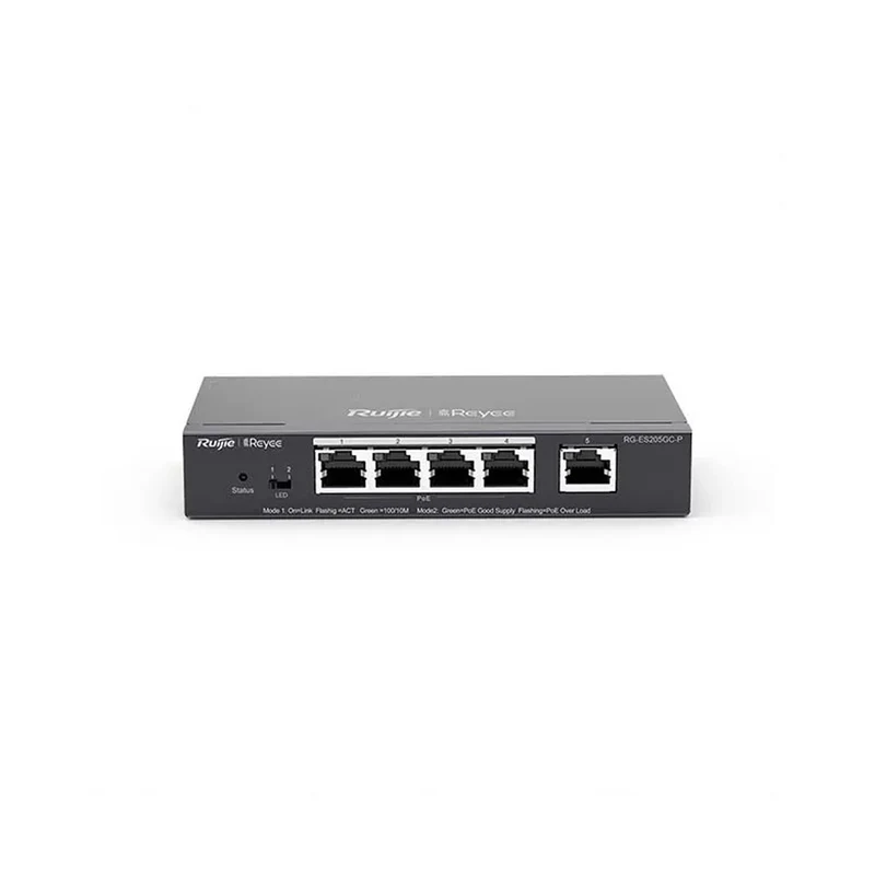 Switch 4-1 GE Poe 54W VLAN RG-ES205GC-P Marca: Ruijie Reyee