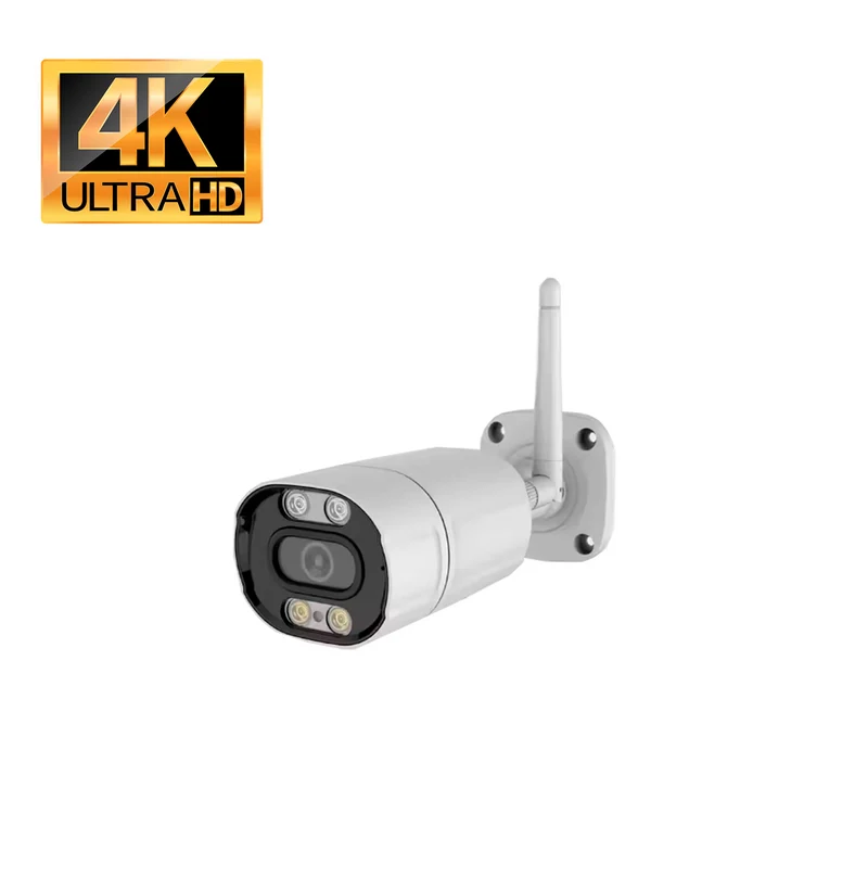 Cámara de seguridad tipo bullet Wi-Fi live IP de 8MP
