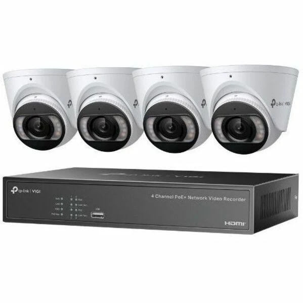 NVR VIGI VIGI 4MP Full-Color Turret IPC & 4 Channel PoE+ NVR KIT