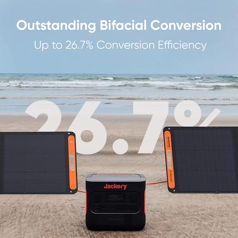 Panel Solar Portátil Jackery SolarSaga, 200 W