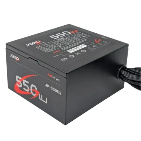 Fuente de Poder JEMIP Office JP-550G2 - 550W - 20+4 Pines - 4+4 Pines - 2 PCI-E - 5 SATA