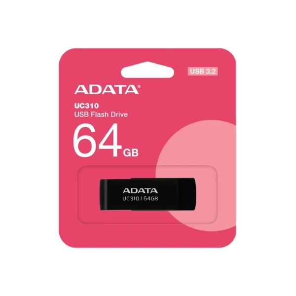 Pendrive ADATA UC310 64GB USB 3.2 Gen 1 Negro - UC310-64GB