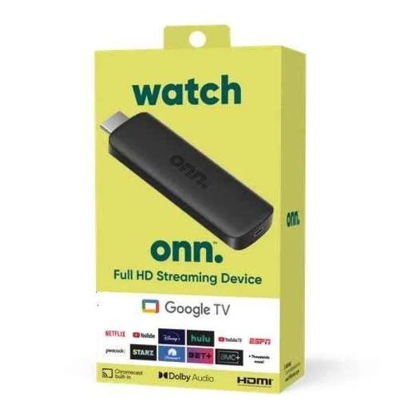 Dispositivo Streaming ONN Google TV Full HD HDMI Negro - 2333A