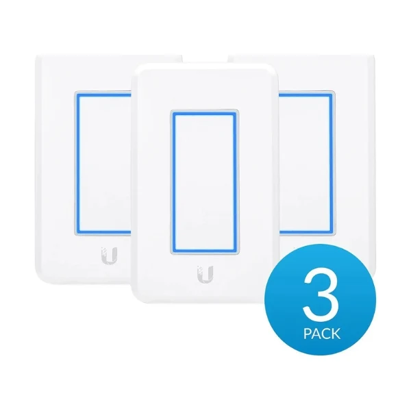 Accesorio Ubiquiti UDIM-AC UniFi Light Dimmer Switch AC 3-Pack - Control de Iluminación Inteligente con Conectividad Wi-Fi