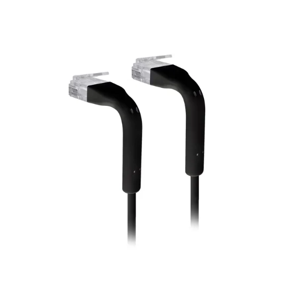 Accesorio Ubiquiti U-Cable-Patch-8M-RJ45-BK - Cable de Parche 8M Cat6 RJ45 Ultra-Fino PoE+++ Soporte - Negro