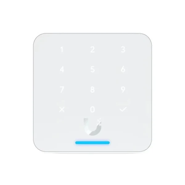 Acceso a Puertas Ubiquiti Reader Flex Blanco, Lector NFC de tercera generación con teclado y soporte para Apple Touch Pass