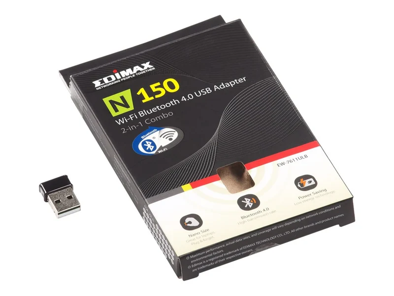 Gestión de Red Edimax n150 Wi-Fi & Bluetooth USB Adapter (Channels 1-11)