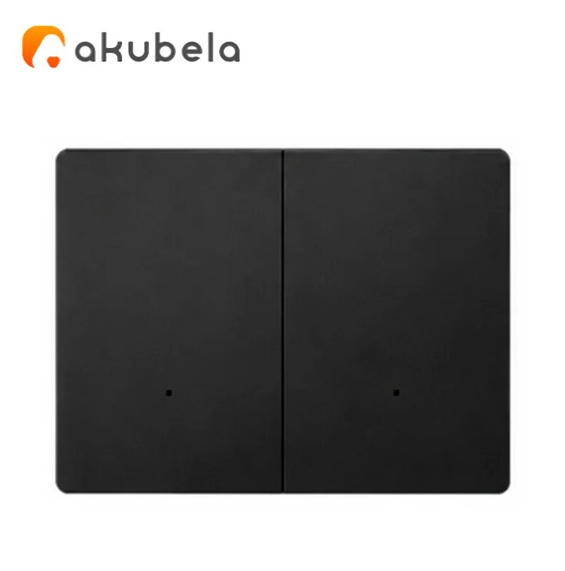 Apagador Inteligente 2 Canales (Negro) ZBG4 Marca: Akubela