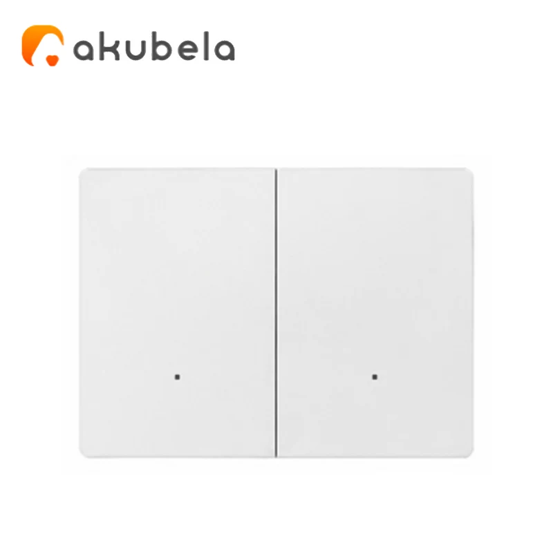 Apagador Inteligente 2 Canales (Blanco) ZBG4 Marca: Akubela