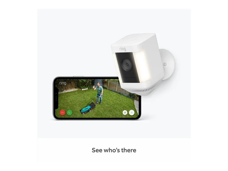 Cámara de Seguridad Ring Spotlight Cam Plus Battery, B0B7QMF9T5