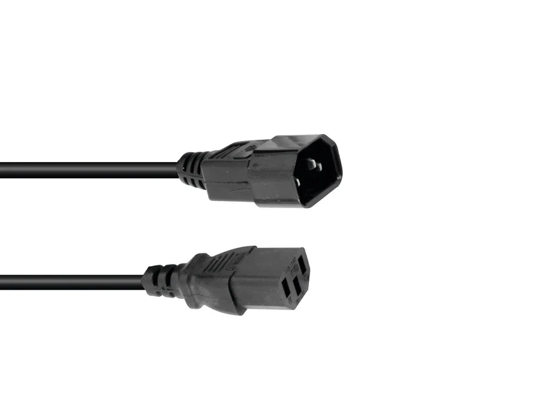 OMNITRONIC Alargador IEC 3x0.75 1.5m bk