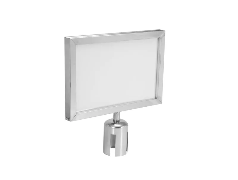 EUROLITE Cartel para barrera Eurolite 317x215 plateado