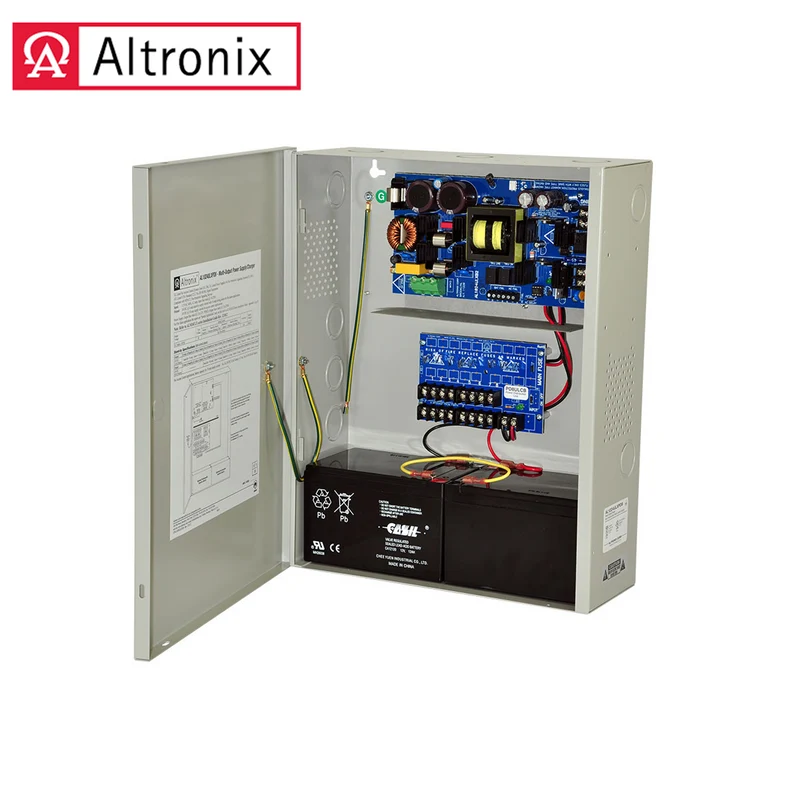Fuente de poder/cargador, 24VDC 10A, 8 salidas PTC Clase 2, gabinete BC400 AL1024ULXPD8CB Marca: Altronix