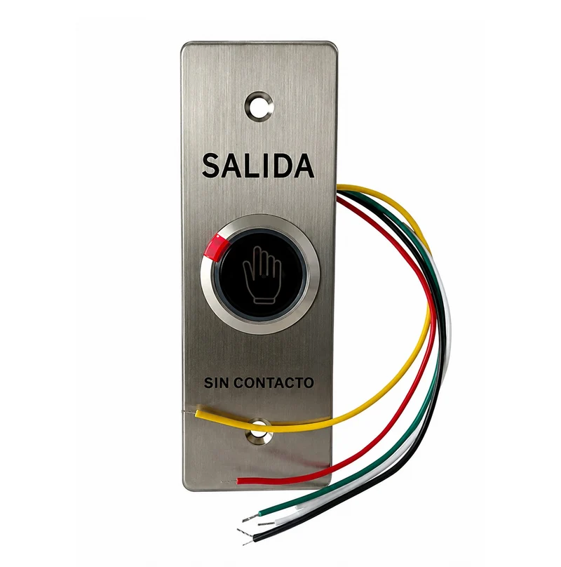 Botón de salida, dlx, de proximidad, con luz, placa angosta SNT840 Marca: DLUX