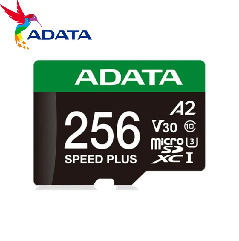 MEMORIA MICRO SDXC 256GB ADATA SPEED PLUS 180/160 MB/S UD256GUI3V30A2SP-RA1 Marca: Adata