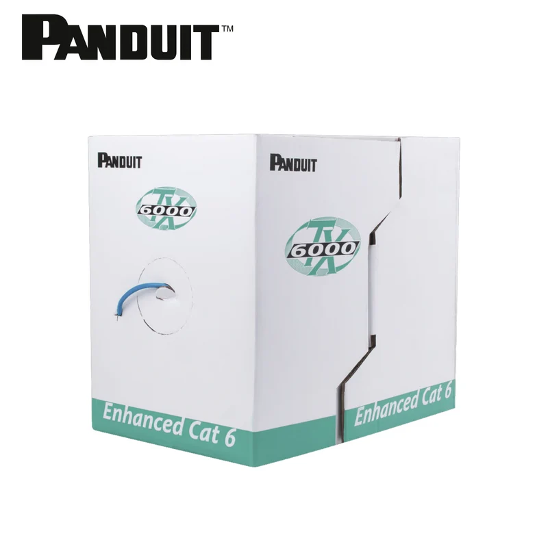 Bobina de Cable UTP 305 Metros (1000 Pies) de Cobre, 23 AWG, TX6000™ PanNet, Reelex, Azul, Categoría 6 PUC6004BU-ME Marca: Panduit