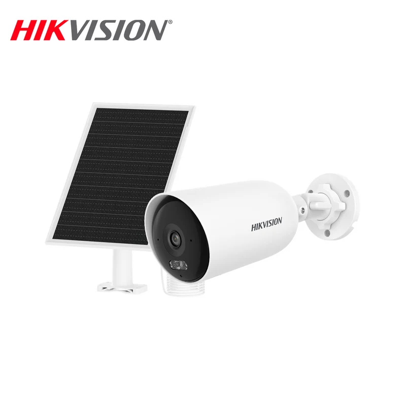Kit solar 4G IP All in One, AOV, Bala IP 4 Mp, Lente 2.8 mm, Panel Solar + Batería de Respaldo de Litio (9000 mAh) DS-2CFS04-4G(2.8mm) Marca: Hikvision