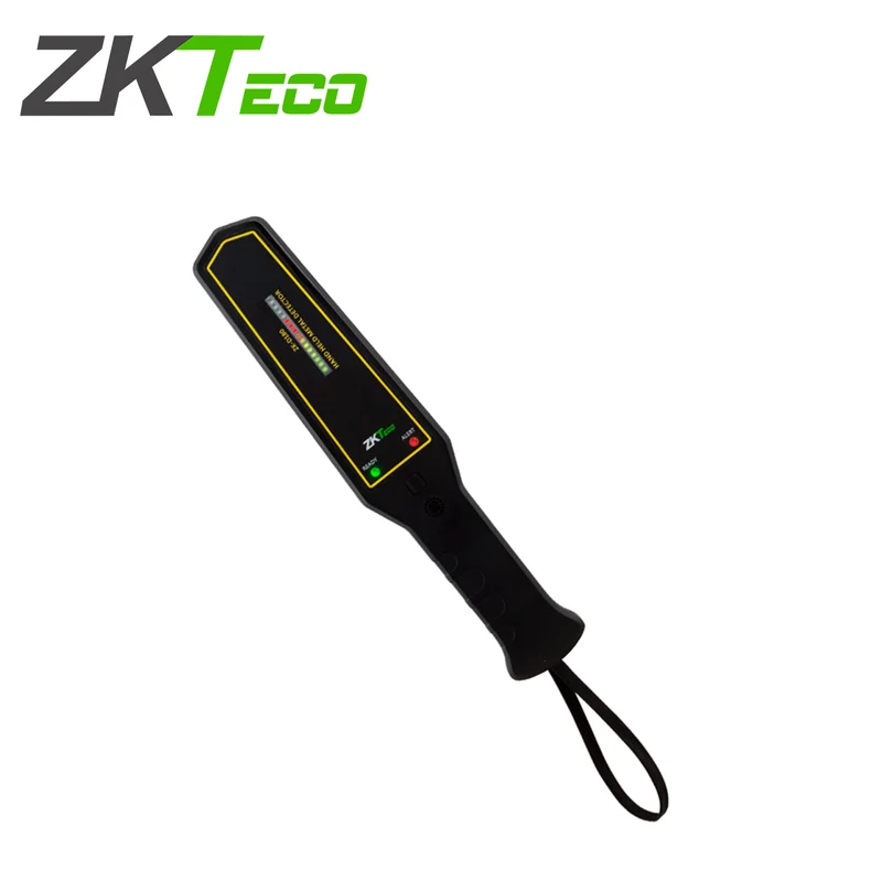 Detector de metales portátil con alta sensibilidad, indicador visual, alarmas sonora y vibración D180 Marca: ZkTeco