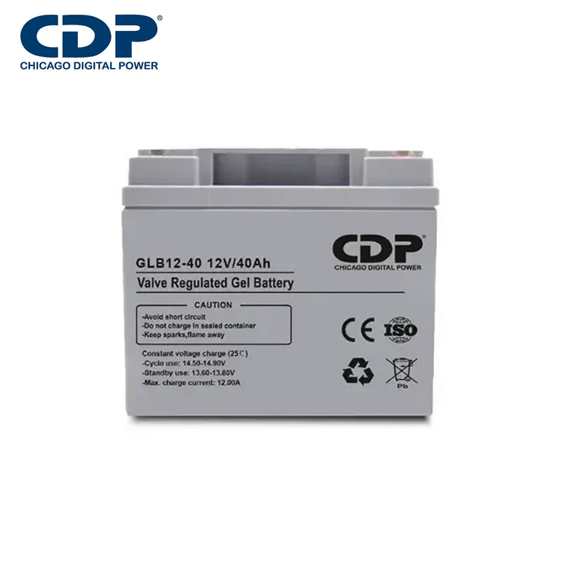 Batería de Gel 12V 40Ah Terminal F2 GLB12-40 Marca: CDP