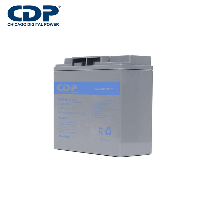 Bateria de Gel Plomo acido, seca sellada 12Vdc-18Ah GLB12-18 Marca: CDP