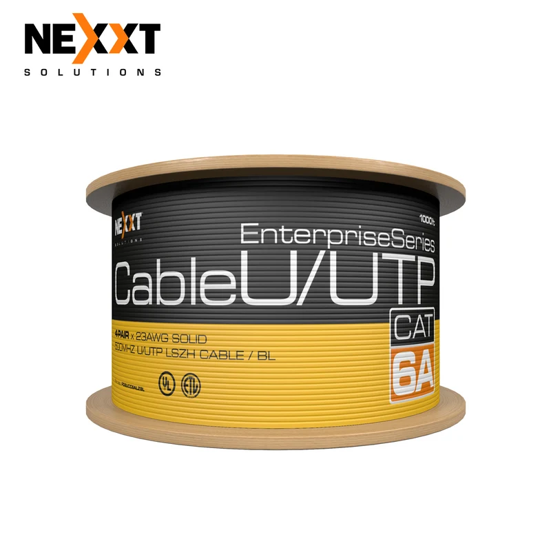 Cable Enterprise Cat6A U/UTP 4P 23AWG LSZH 305m PCGUCC6ALZGR Marca: Nexxt