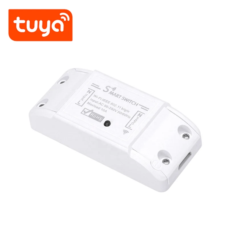Rele inteligente WIFI tecnología Tuya 110-240VAC 10A TK-WF-S1 Marca: Tuya