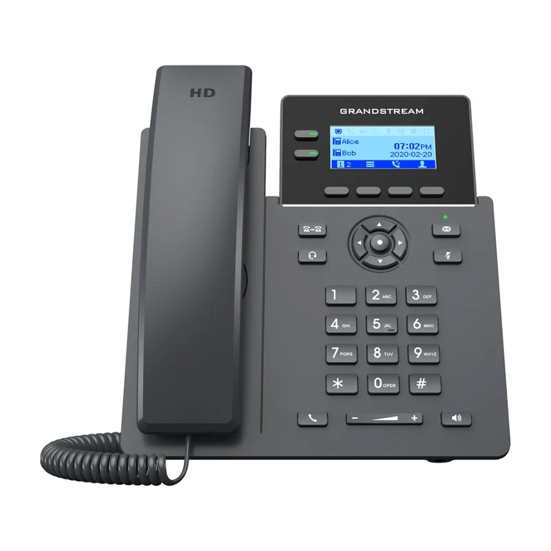 Grandstream Teléfono IP Empresarial 2 Líneas Gigabit y PoE, GRP2602G