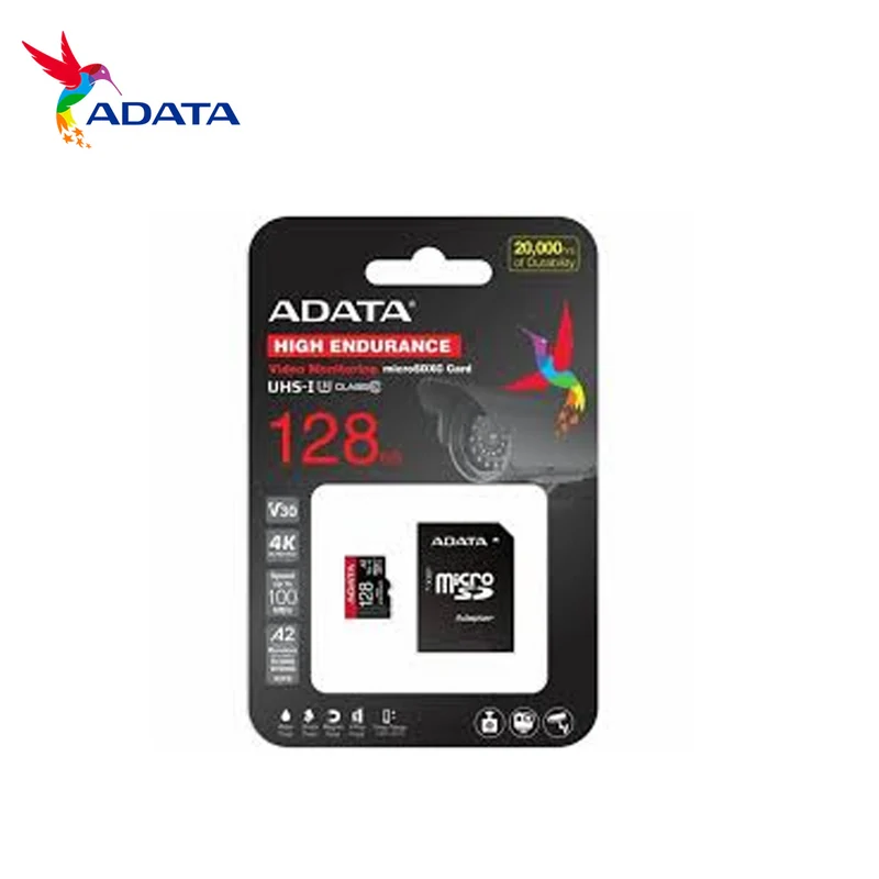 Memoria micro SDXC de 128GB AUSDX128GUI3V30SHA2-RA1 CL10 Marca: ADATA