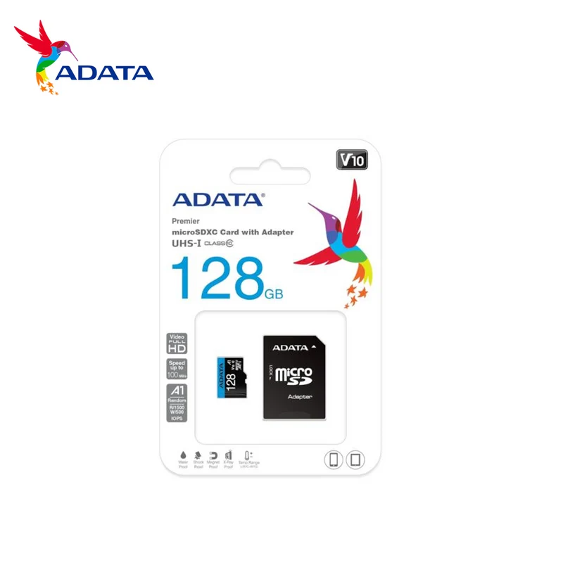 Memoria micro SDXC de 128GB AUSDX128GUI3V30SA2-RA1 Marca: ADATA