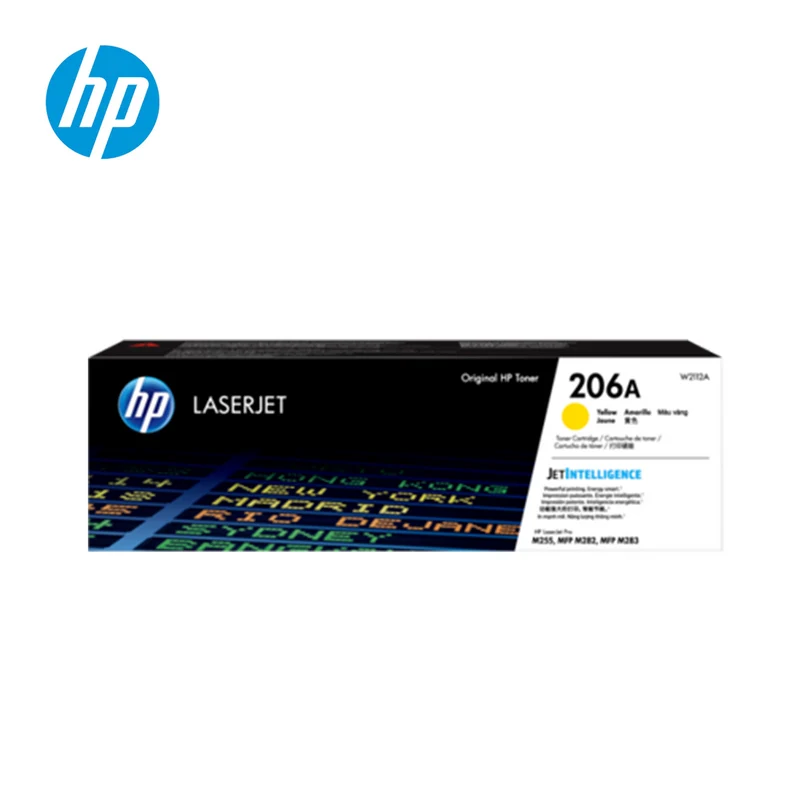 Cartucho de toner amarilla #206A W2112A Marca: HP