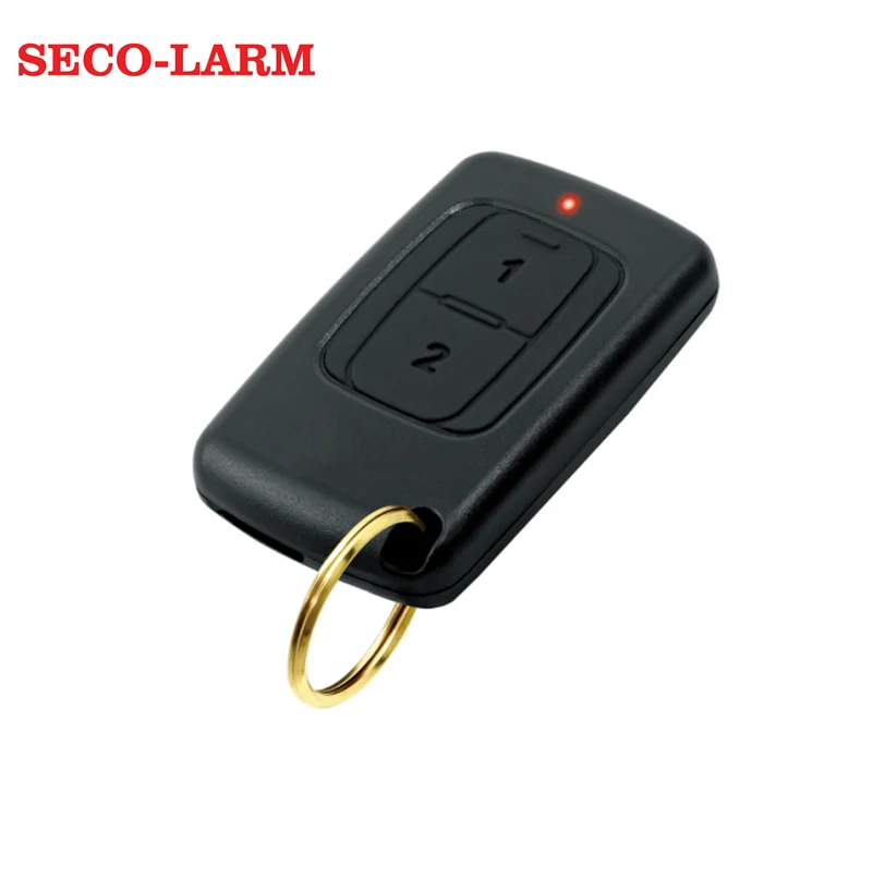 Transmisor de 2 botones, 433MHz. SK-939T2-GNUQ Marca: Seco-Larm