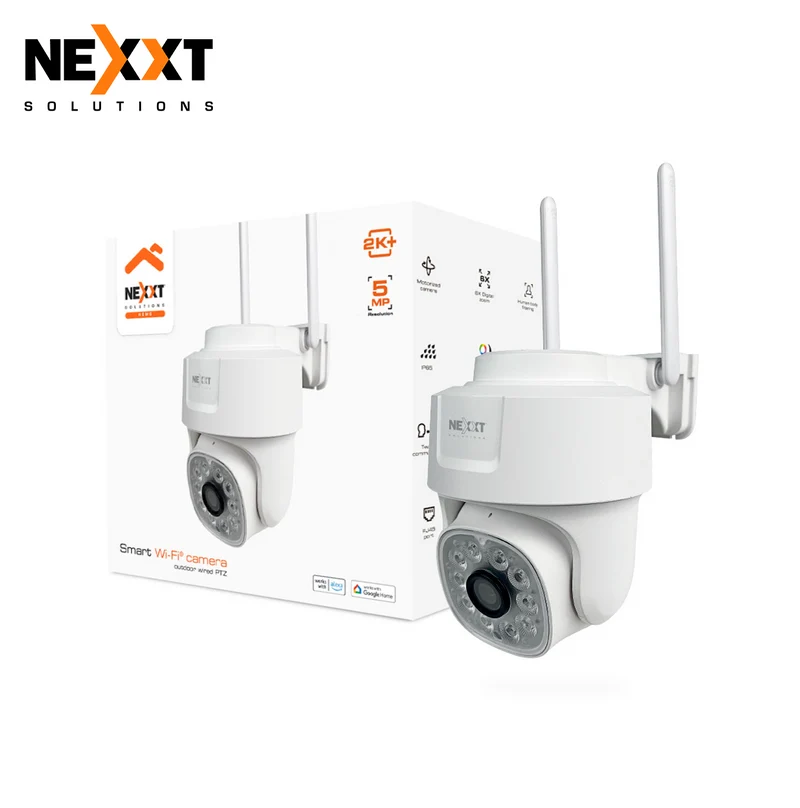 Cámara Home PTZ 2K+ 5MP Wi-Fi/RJ45 para exteriores NHC-OP10 Marca: Nexxt