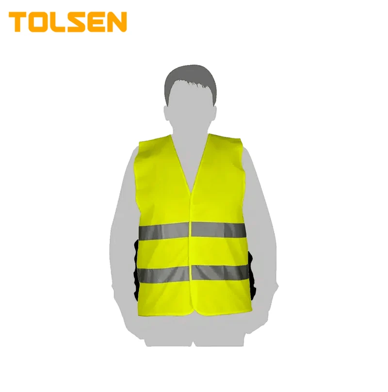 Chaleco reflector, Tolsen, cinta reflectante, 5cm, talla XL, 45152 Marca: Tolsen