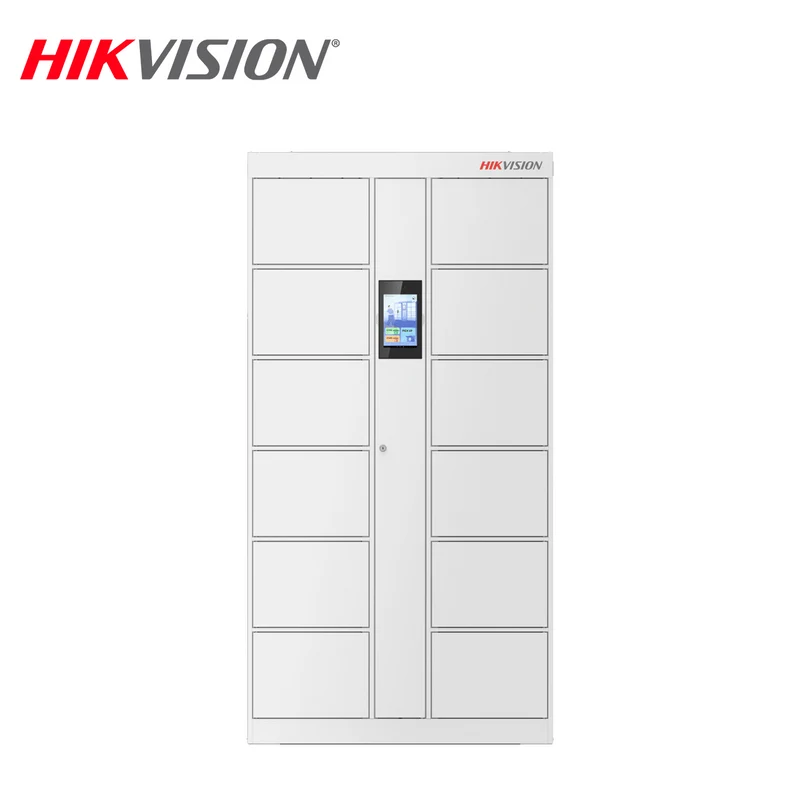 Locker Inteligente de 12 Espacios con Reconocimiento Facial Incluido de 8" DS-KLM28-12 Marca: Hikvision