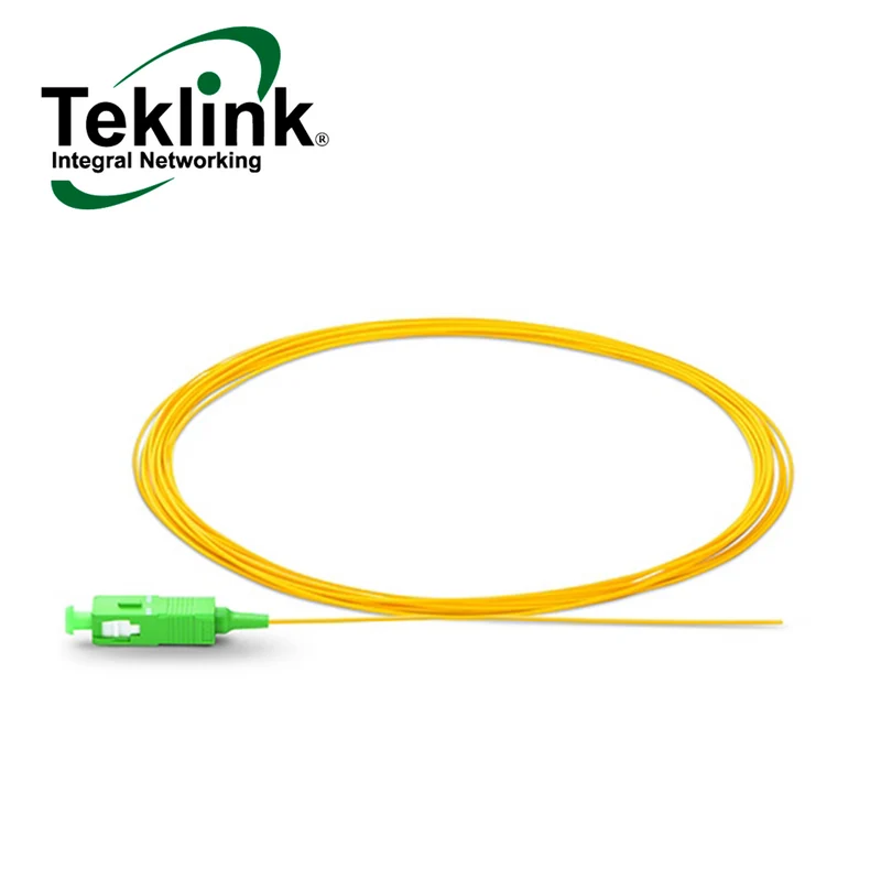 Pigatil fibra SC/APC SM 1M G652D 0.9MM LSZH JACKET FIB-SC1APC Marca: Teklink