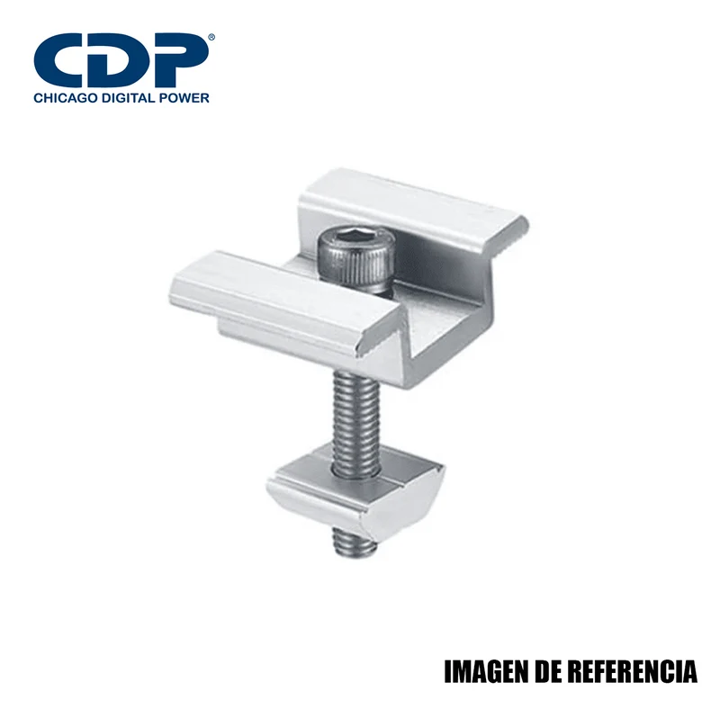 Clamp Medio para Panel Solar / Aluminio / Con Pernos SOLMID-CK Marca: CDP
