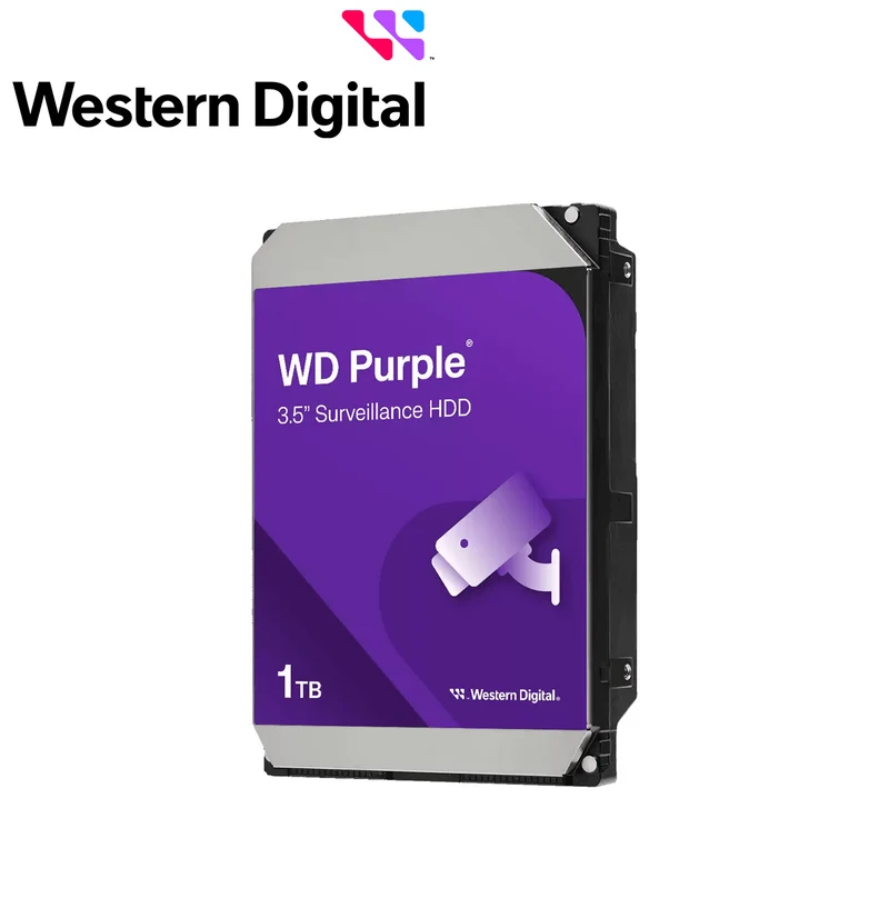 Disco duro, Western Digital, 8TB, videovigilancia, línea WD Purple, velocidad transferencia 110MB/s, 160MB, caché 256MB HDD8000 Marca: Western Digital
