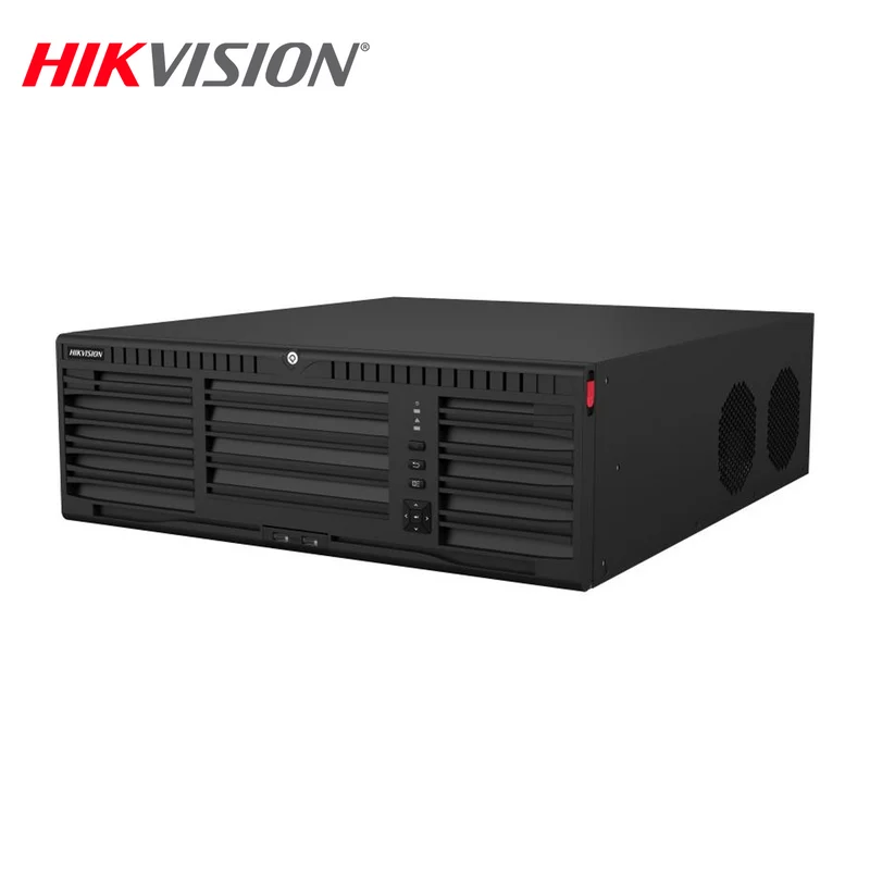 NVR 64 canales 8K con 16 bahías, RAID y soporte AcuSense DS-9664NI-M16 Marca: Hikvision