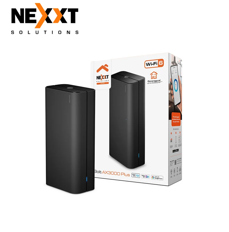 Router Mesh WiFi 6 AX3000 Nexxt Solutions Home Doble Banda NCM-X3000 Marca: Nexxt