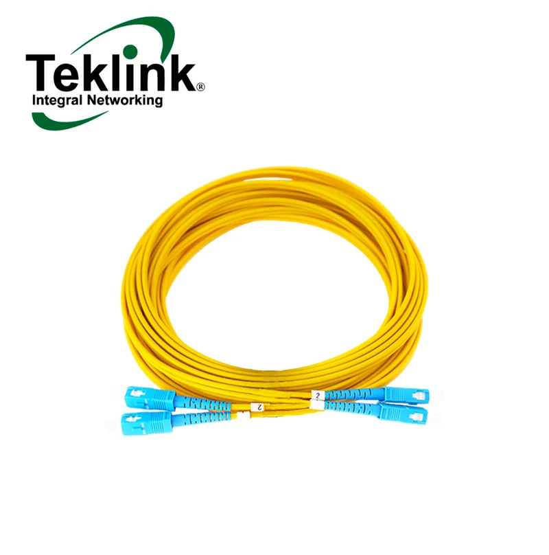 PATCH CORD DE FIBRA SC/UPC-SC/UPC MONOMODO DUPLEX 10MTS 3.0MM FIB-SCSCSMD10 Marca: Teklink