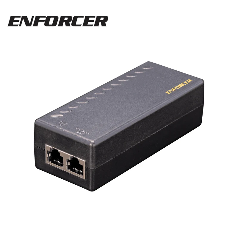 Inyector, PoE+10/100/1000, 30W, Cat5e, convertidor CA/CC interno NJA301UT6AQ Marca: Enforcer