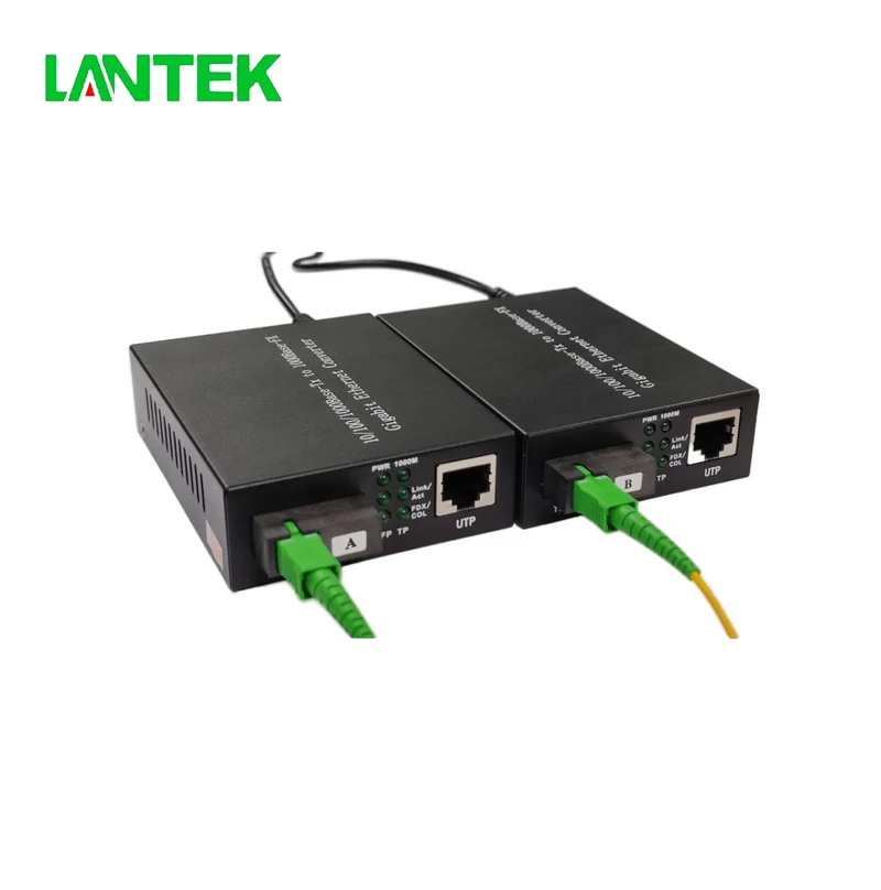 Convertidor de medios 1G SFP SC BIDI Monomodo Marca: Lantek