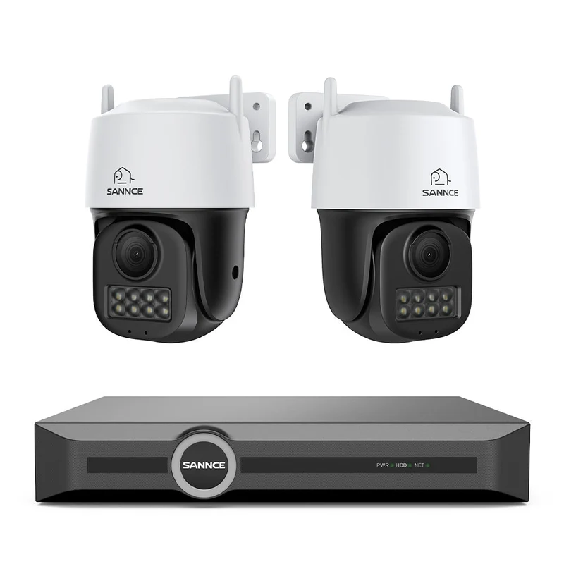 ER500 - 5MP 8 Channel PoE Security System, 6MP NVR + PT IP Cameras, S+265., AI Human & Vehicle Detection, Smart Playback, Smart Notification with Image Attached