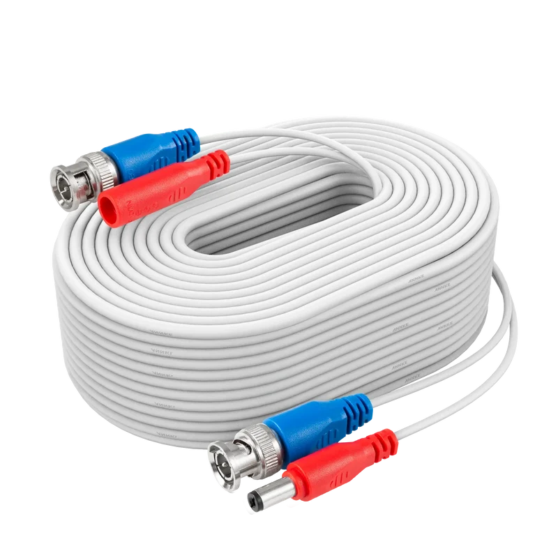 Fire Rated 100% UL-Certified 30 m/100 ft All-in-One BNC Video Power Cables
